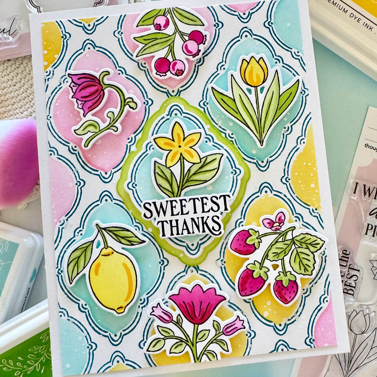 Pinkfresh Studio Cottage Frames Stamp/die/stencil Bundle