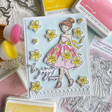 Pinkfresh Studio Couture Grace Stamp, Die & Stencil Bundle