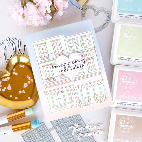 Pinkfresh Studio Darling District Stamp, Die & Stencil Bundle