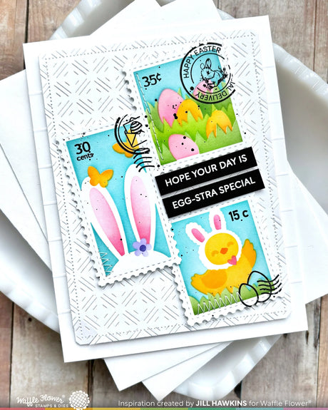 Waffle Flower Craft Dashed Diamond Texture Die