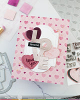 Waffle Flower Craft Dashed Lattice Texture Die