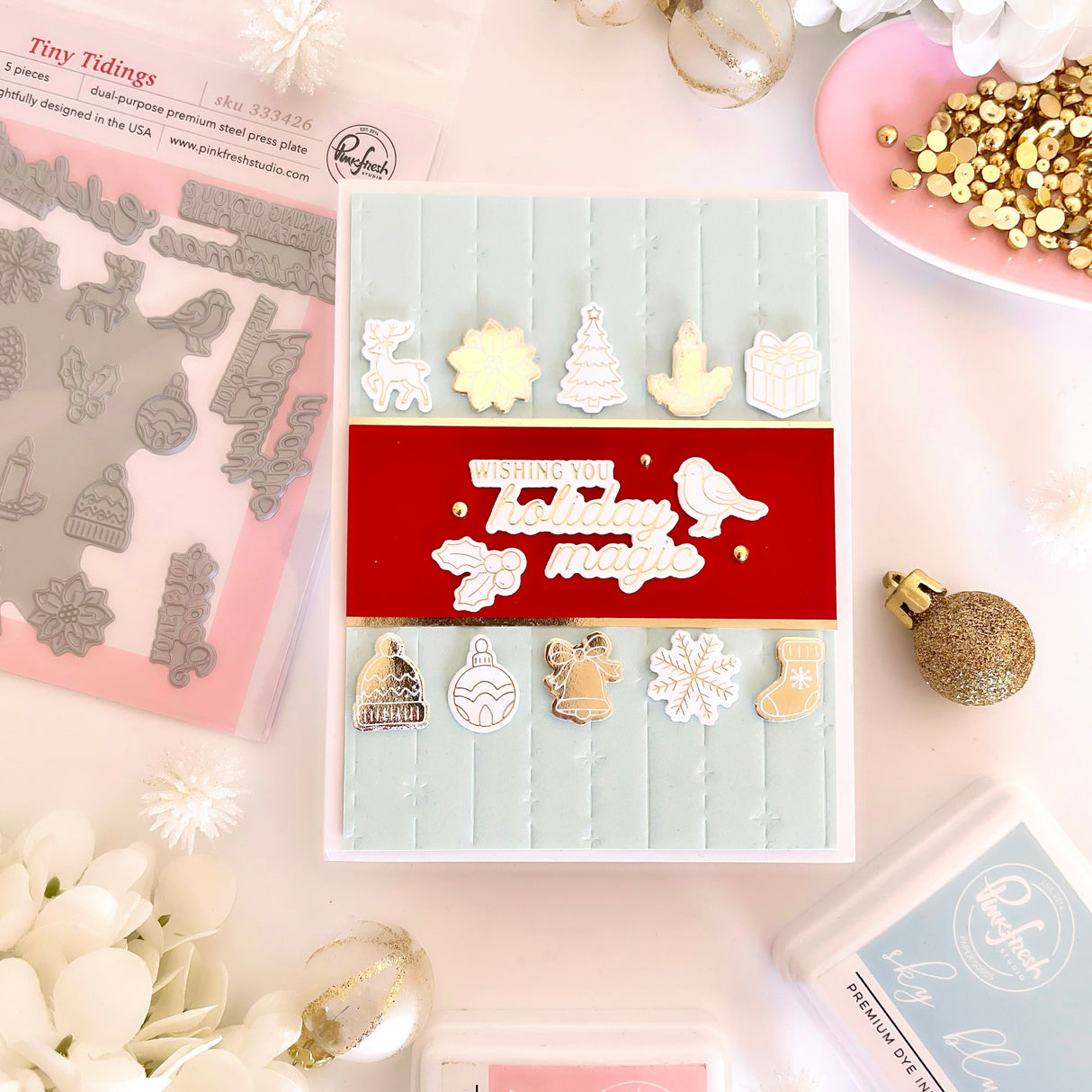 Pinkfresh Studio Starlit Strands press plate