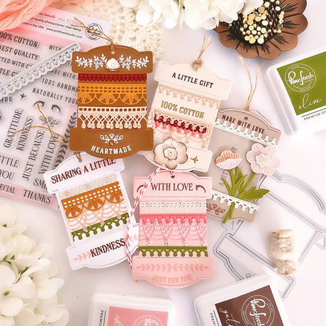 Pinkfresh Studio The Stitch Edit: Large Spool die/ Stencil Bundle