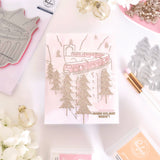 Pinkfresh Studio Holiday Express press plate