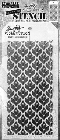 Stampers Anonymous Deco Floral Tim Holtz Layering Stencil (THS182)