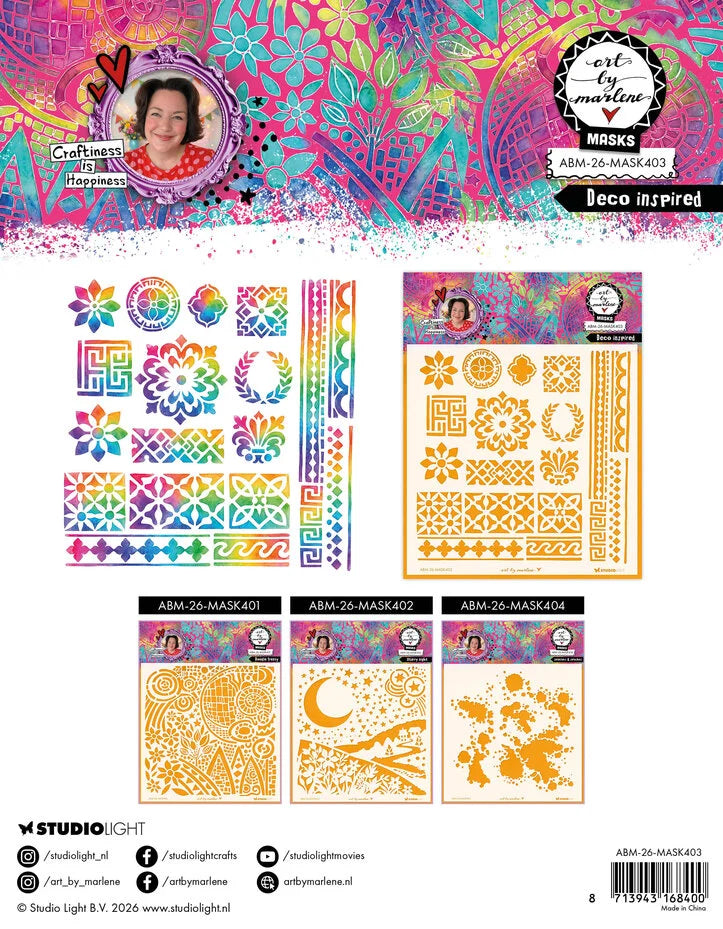 Studio Light Art By Marlene Mask Deco Inspired - ABM-26-MASK403