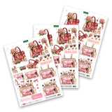 Katy Sue Designs Die Cut Decoupage - Blush & Bloom Beauty Bag (pack of 3)
