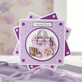 Katy Sue Designs Die Cut Decoupage - Lavender Luxe Glamour (pack of 3)