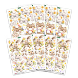 Katy Sue Designs Die Cut Decoupage – Bunny Kisses & Fluffy Tails (Pack of 8)
