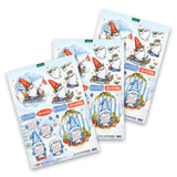 Katy Sue Designs Die Cut Decoupage – Christmas Gnomes (Pack of 12)