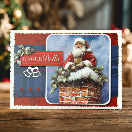 Katy Sue Designs Die Cut Decoupage – Santa Stop Here (Pack of 3)