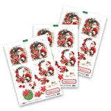 Katy Sue Designs Die Cut Decoupage – Santa's Seasonal Visit (Pack of 3)