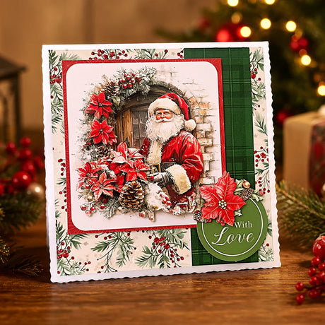 Katy Sue Designs Die Cut Decoupage – Santa's Seasonal Visit (Pack of 3)