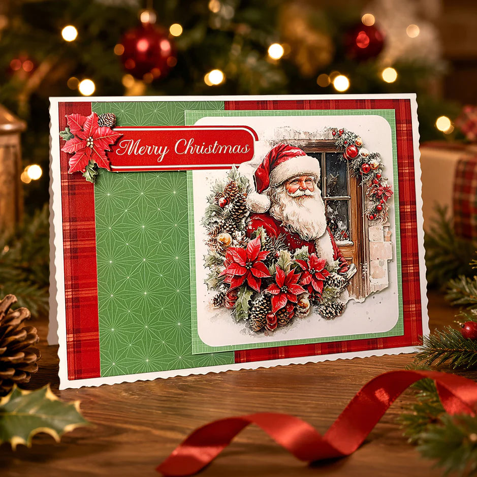 Katy Sue Designs Die Cut Decoupage – Santa's Winter Welcome (Pack of 3)