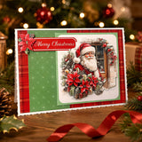 Katy Sue Designs Die Cut Decoupage – Santa's Winter Welcome (Pack of 3)