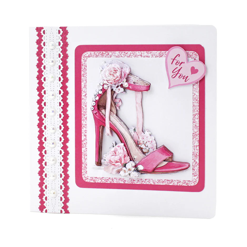 Katy Sue Designs Die Cut Decoupage – Stilettos in Bloom (pack of 3)