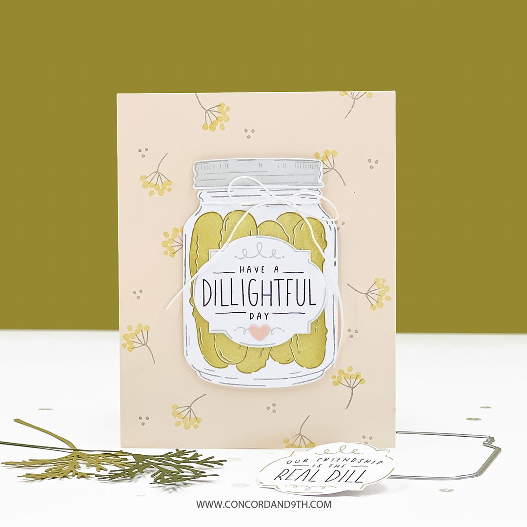 Concord & 9th Dill-ightful Stamp Set  (6 x 8) / Die Bundle