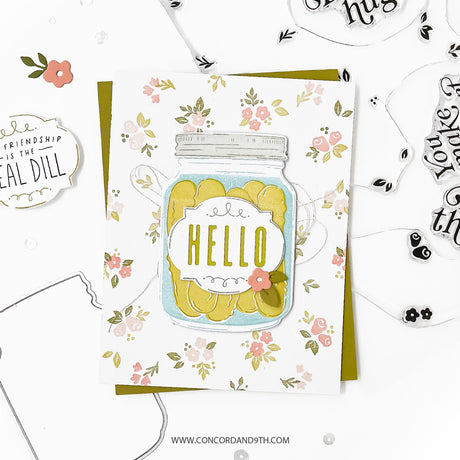 Concord & 9th Dill-ightful Stamp Set  (6 x 8) / Die Bundle