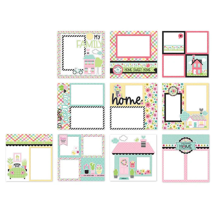 Doodlebug - My Happy Place Album Kit plus 8x8 Storybook D-Ring Album Cupcake