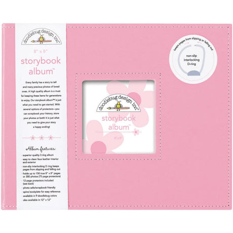 Doodlebug - My Happy Place Album Kit plus 8x8 Storybook D-Ring Album Cupcake