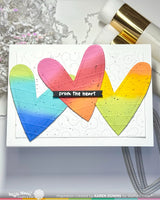 Waffle Flower Craft Double Stitched Hearts Die