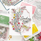Pinkfresh Studio Dragonfly Dreams stencil stamp and die