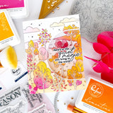 Pinkfresh Studio Dreamer's Forest cling stamp & Stencil Bundle