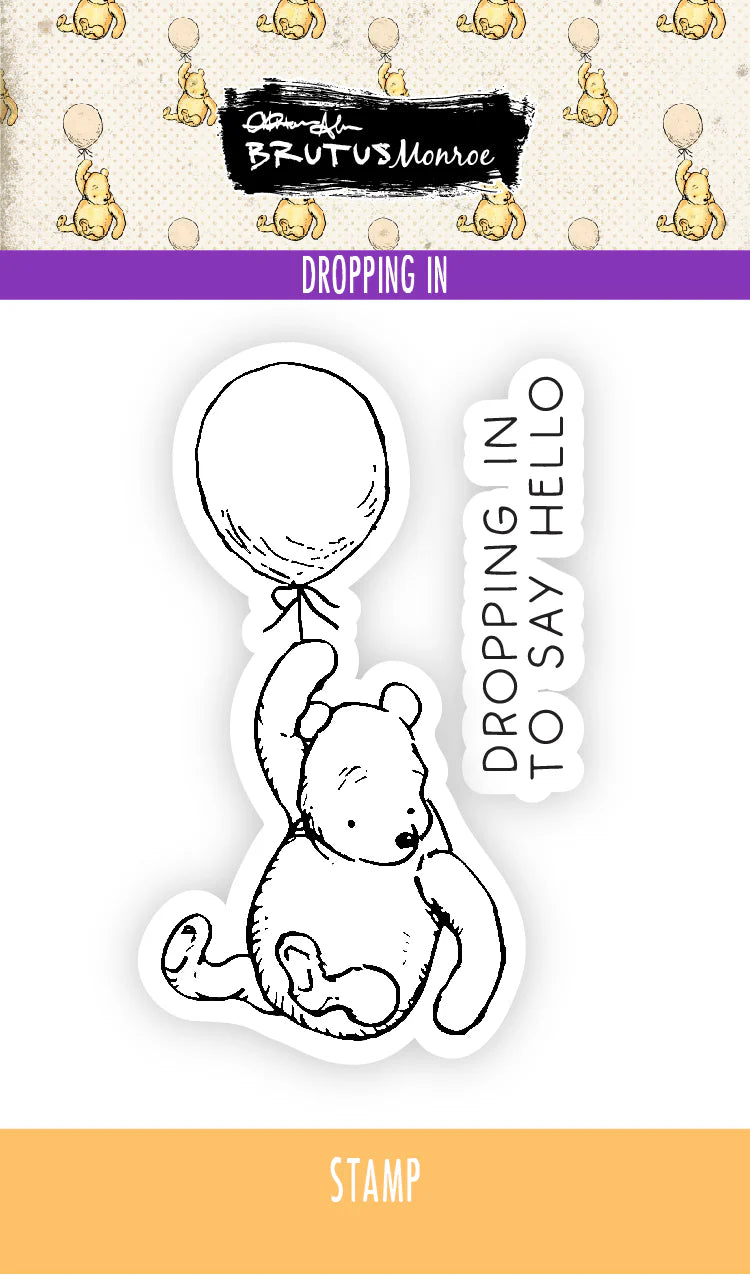 Brutus Monroe Dropping In 2x3 Stamp Set / Stencil Bundle