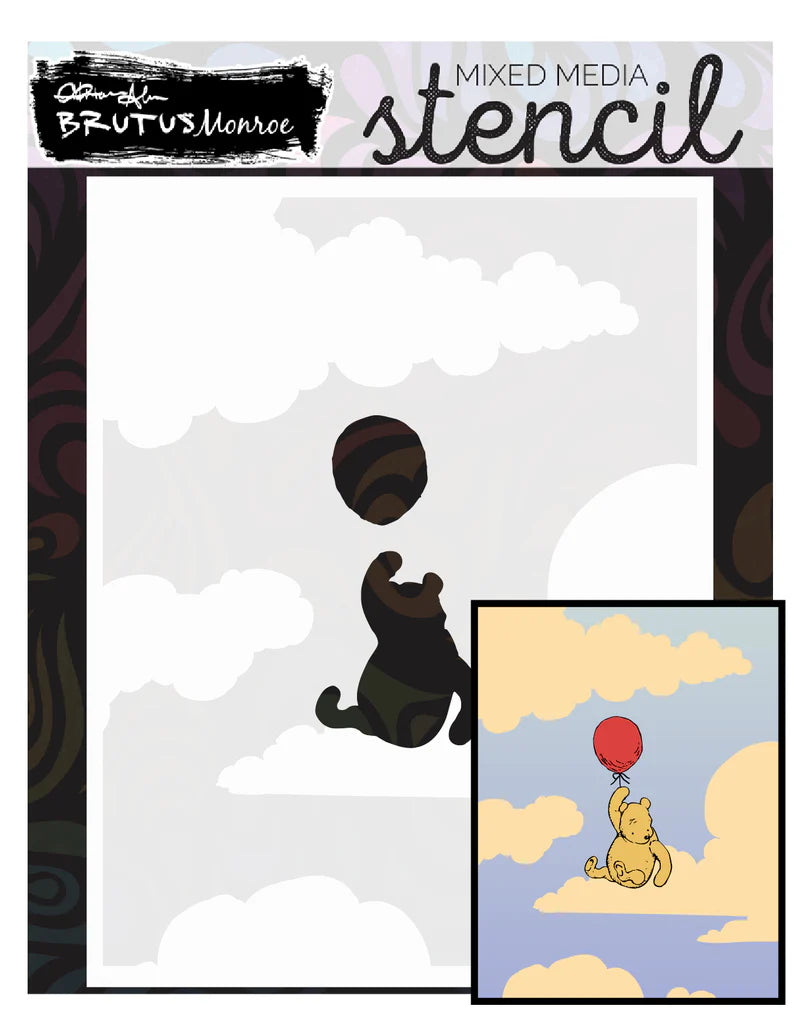 Brutus Monroe Dropping In 2x3 Stamp Set / Stencil Bundle