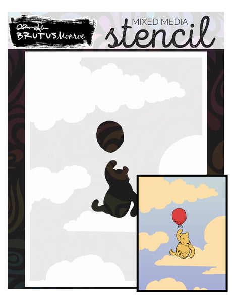 Brutus Monroe Dropping In 2x3 Stamp Set / Stencil Bundle