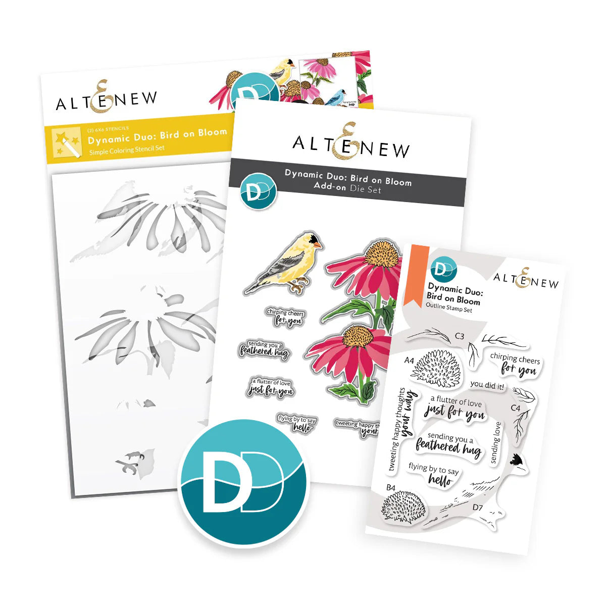 Altenew Dynamic Duo: Bird on Bloom & Add-on Die Bundle