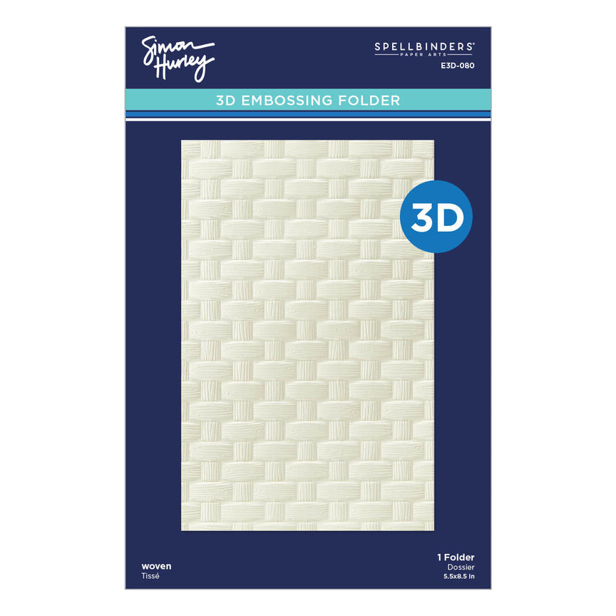 Spellbinders Woven 3D Embossing Folder – Spring Sampler (Simon Hurley)