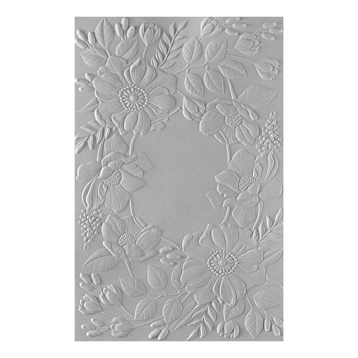 Spellbinders Fresh Picked Floral Frame 3D Embossing Folder from the Woodland Tales Collection