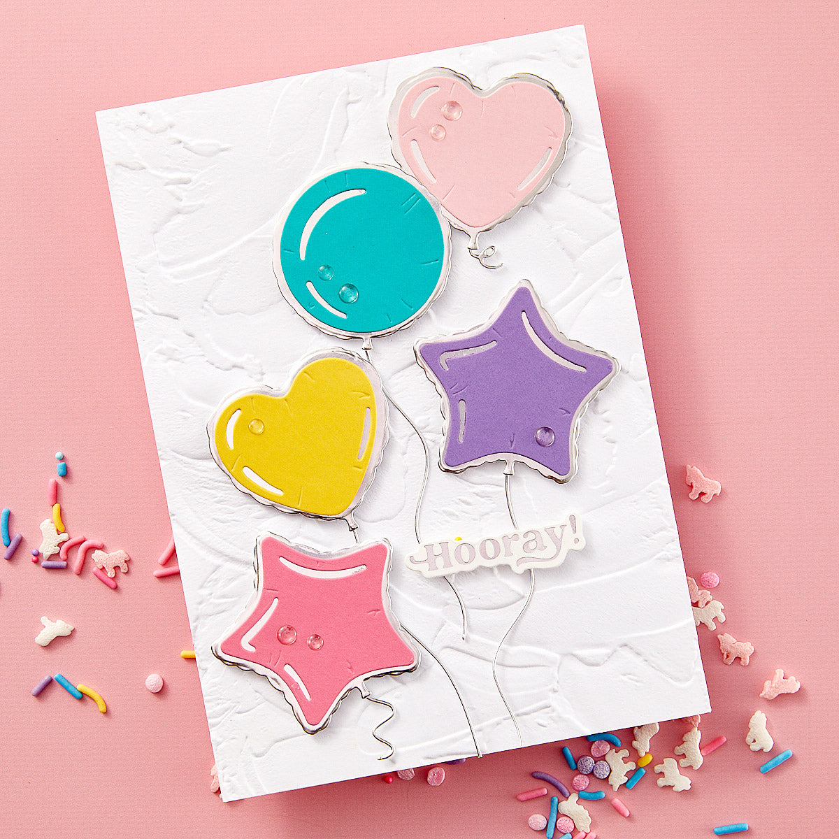 Spellbinders Plaster 3D Embossing Folder from the Birthday Bash Collection by Simon Hurley