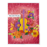 Spellbinders Musical Notes 3D Embossing Folder from the Bibi's Musical Notes Collection by Bibi Cameron