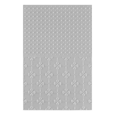 Spellbinders Polka Dot & Posy Duo 3D Embossing Folder from the Tabbed Classics Collection by Wendy Vecchi