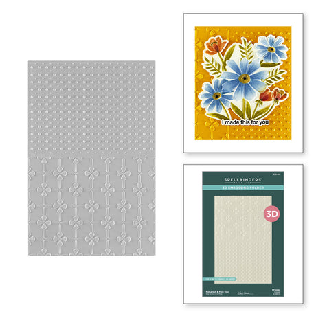 Spellbinders Thank You Bouquet 3D Folder and Stencil Bundle from the Tabbed Classics Collection by Wendy Vecchi