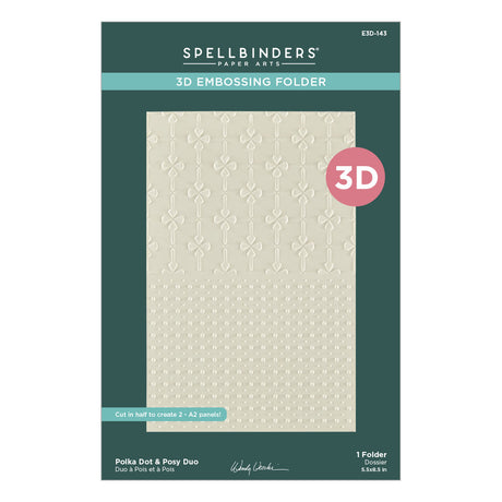 Spellbinders Thank You Bouquet 3D Folder and Stencil Bundle from the Tabbed Classics Collection by Wendy Vecchi