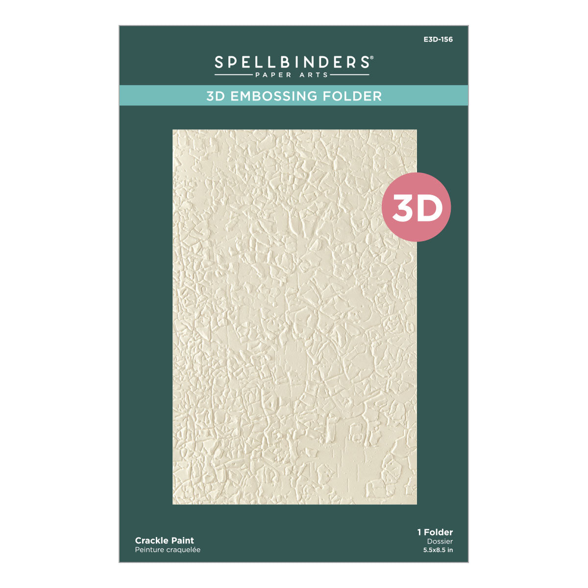 Spellbinders Crackle Paint 3D Embossing Folder from the Beautifully Imperfect Collection