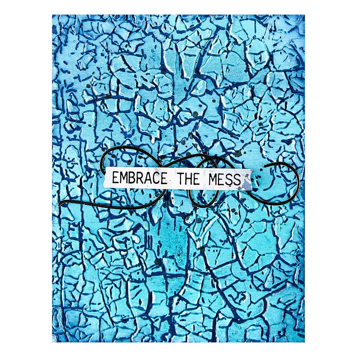 Spellbinders Crackle Paint 3D Embossing Folder from the Beautifully Imperfect Collection
