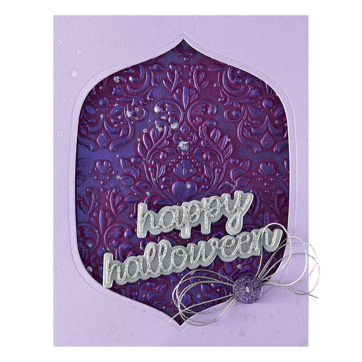 Spellbinders Damask 3D Embossing Folder from the Spooktacular Collection by Simon Hurley