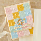 Spellbinders Classic Pooh Baby Blocks 3D Embossing Folder