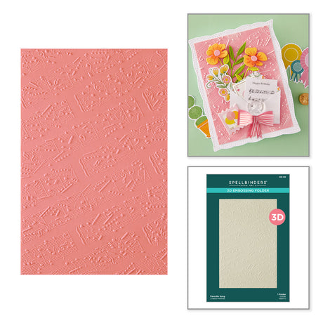 Spellbinders Favorite Song 3D Embossing Folder