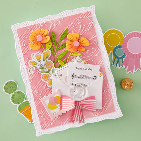 Spellbinders Favorite Song 3D Embossing Folder