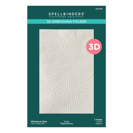 Spellbinders Whimsical Skies 3D Embossing Folder by Vicky Papaioannou