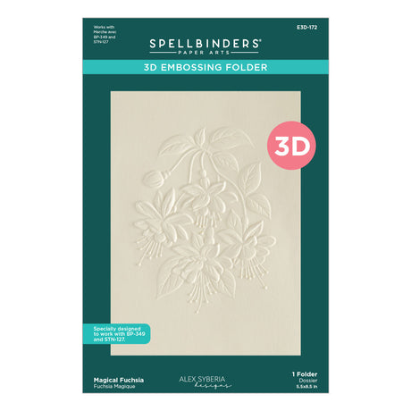 Spellbinders Magical Fuchsia 3D Embossing Folder