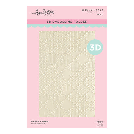 Spellbinders Ribbons & Seams 3D Embossing Folder by Frank Garcia