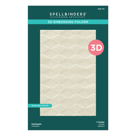 Spellbinders Harlequin 3D Embossing Folder