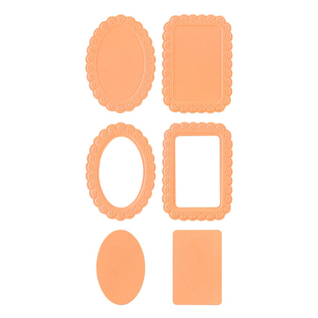 Spellbinders Scalloped Frames 3D Emboss & Cut Folder - E3D-180