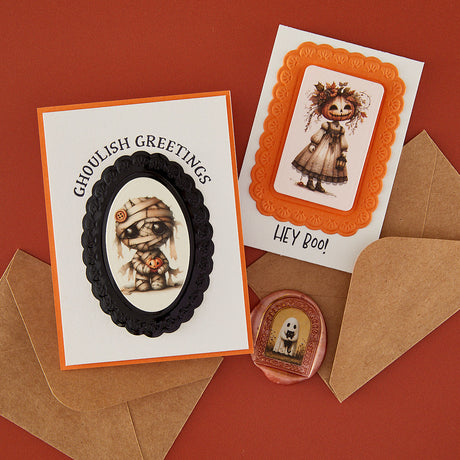 Spellbinders Scalloped Frames 3D Emboss & Cut Folder - E3D-180